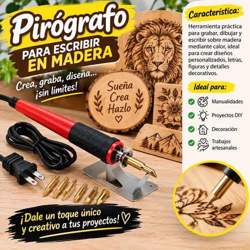 PIRÓGRAFO PARA ESCRIBIR EN MADERA